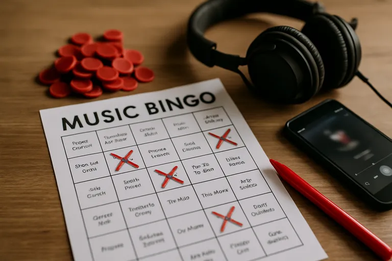 Wat is muziek bingo en welke kaarten heb je nodig