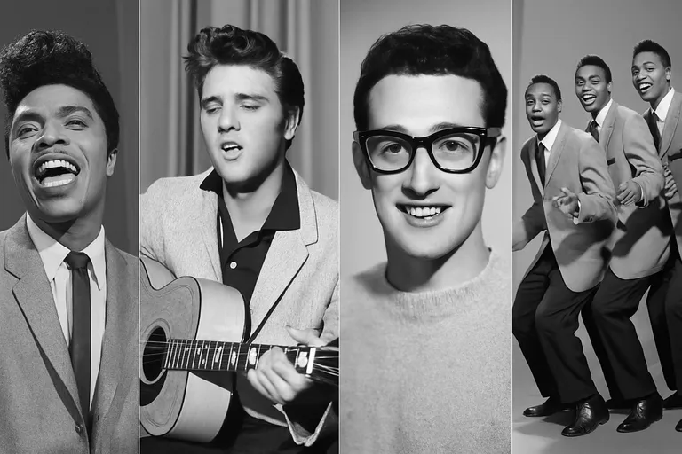 Stijlen en iconen van muziek uit de jaren 50