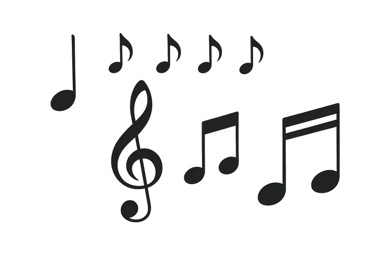 Zo kies je de juiste muzieknoten PNG